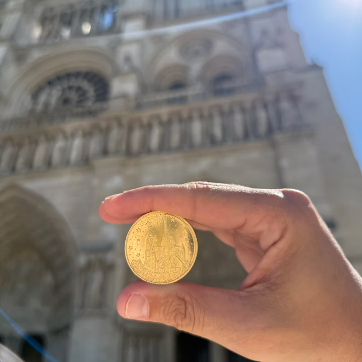Moneda oficial catedral Notre Dame Paris