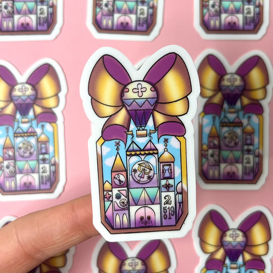 Pegatina Atraccion It's a Small World Paris