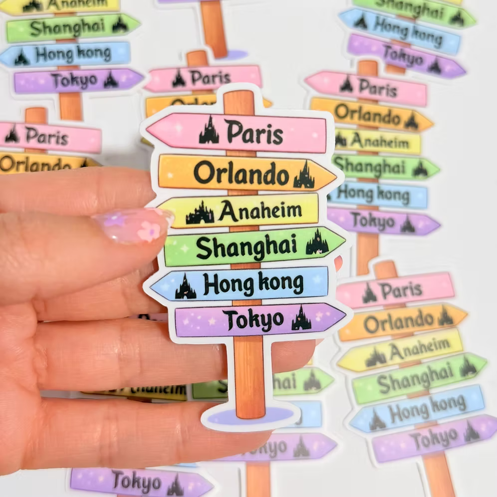 Pegatina Señal Parques Disney