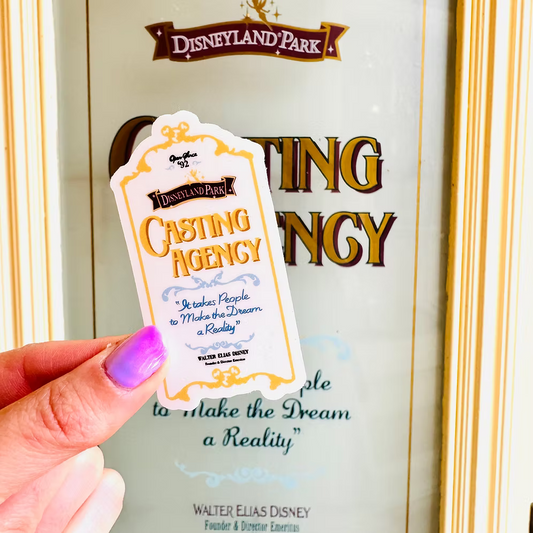 Pegatina Puerta Casting Agency Disneyland Park