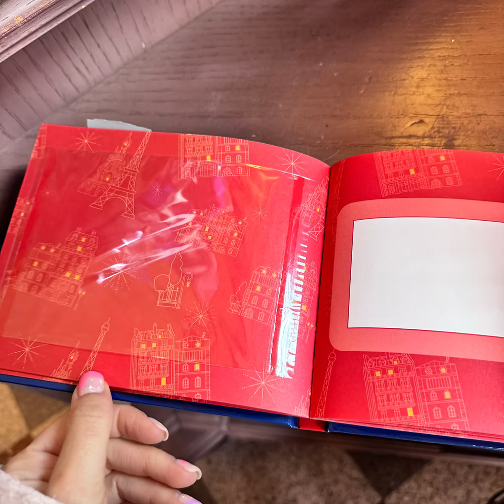 Set Libro de firmas y fotos azul Disneyland Paris