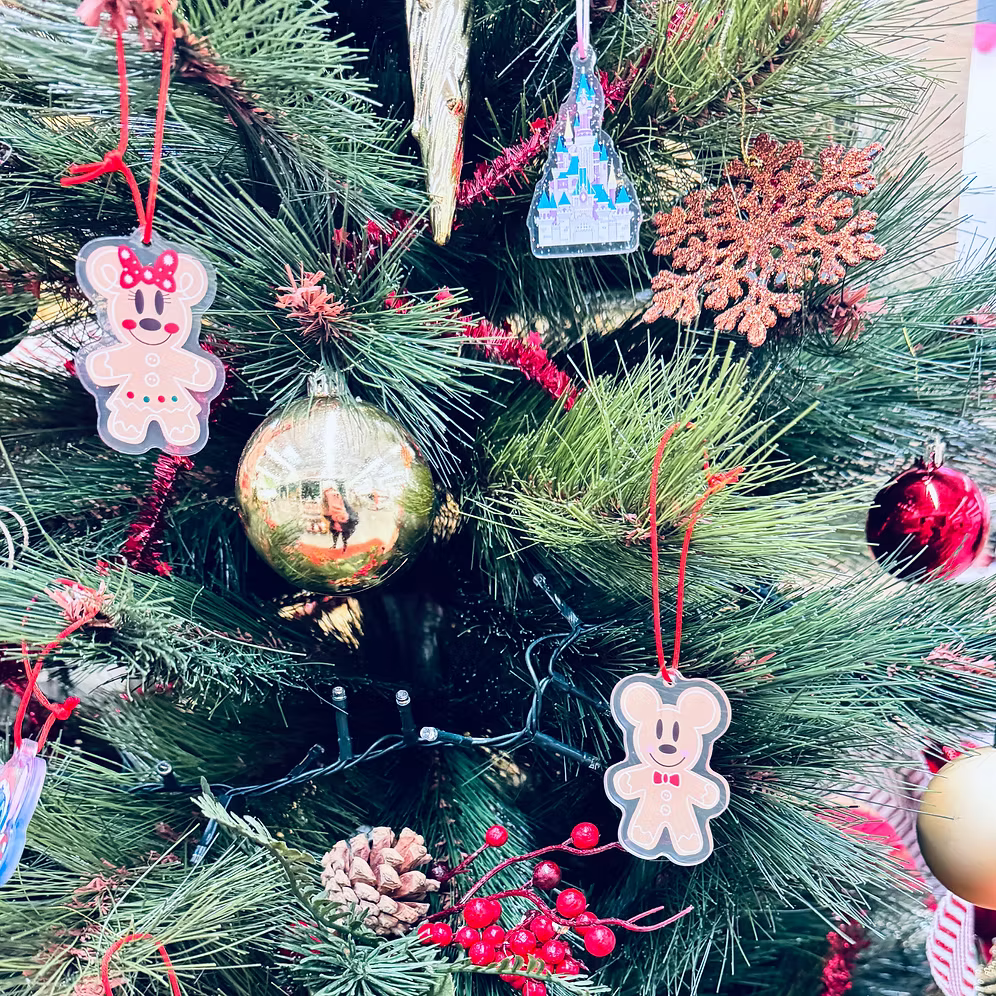 Llavero o adorno galleta Minnie Navidad