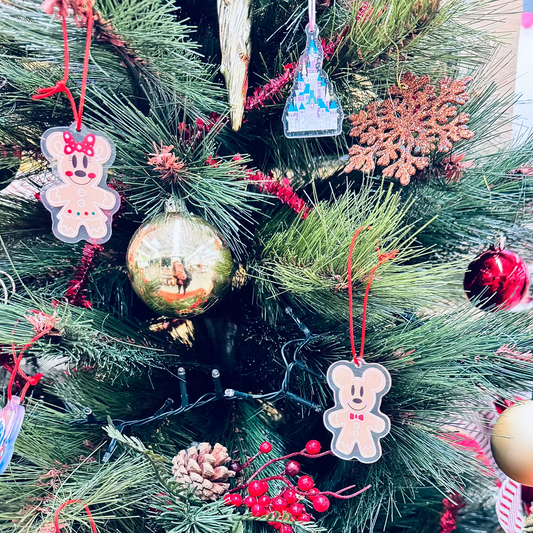 Llavero o adorno galleta Minnie Navidad
