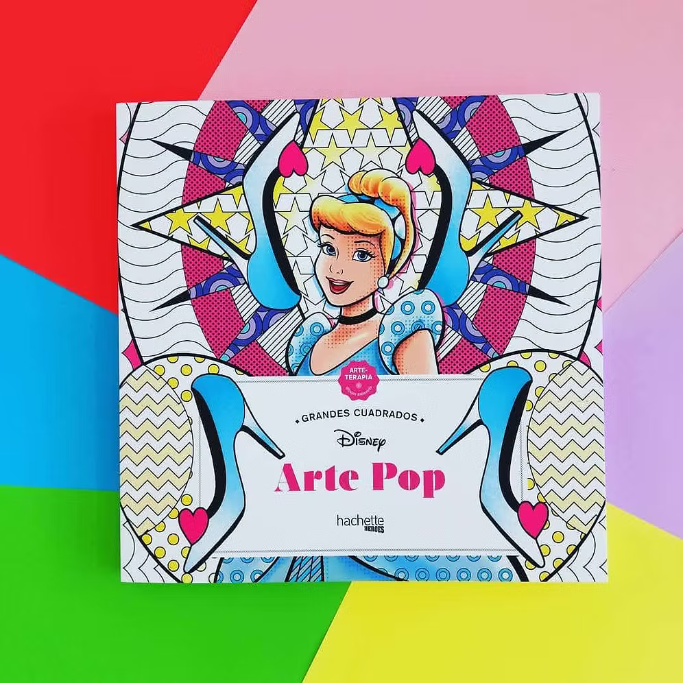 Libro para colorear Pop Art Disney Hachette Héroes