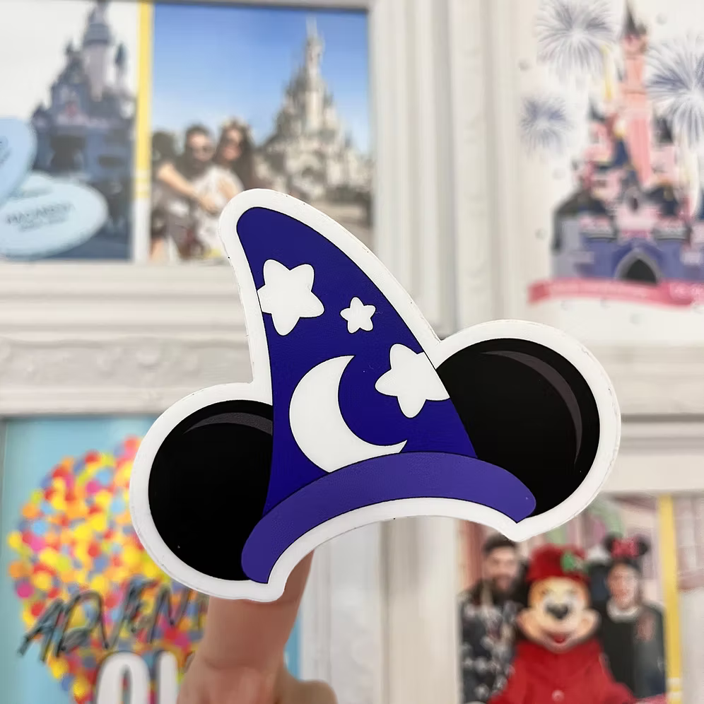 Pegatina Gorro azul con orejas Mickey Mouse