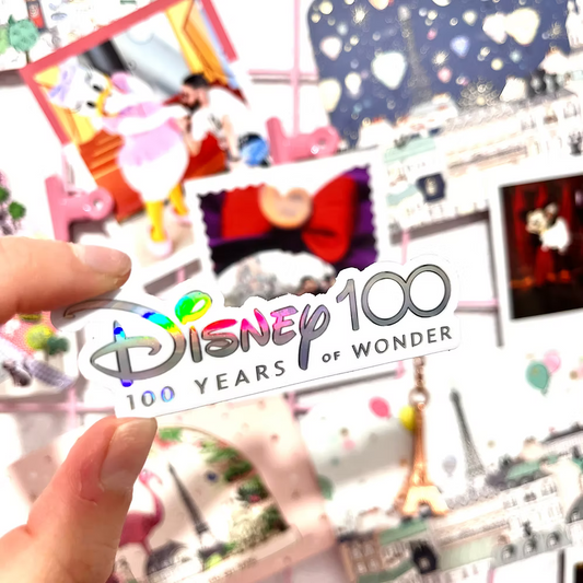 Pegatina holografica 100 Aniversario Disney
