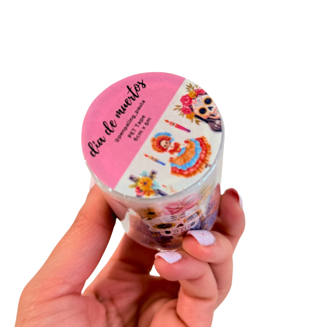 PET Tape precortada Dia de Muertos