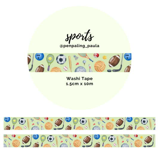 Washi tape Deportes balones