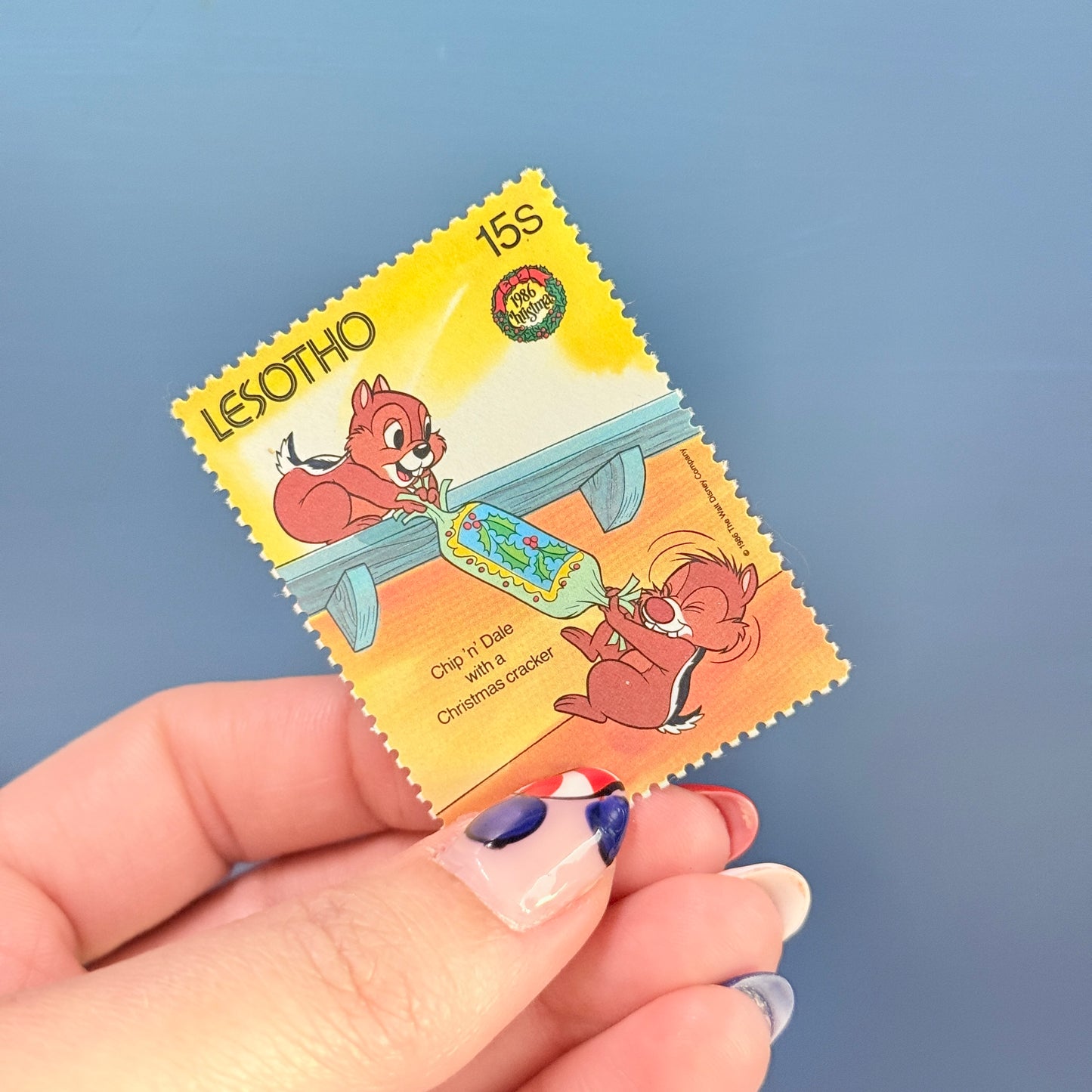 Set 4 sellos Disney Lesotho Mickey Minnie Mouse