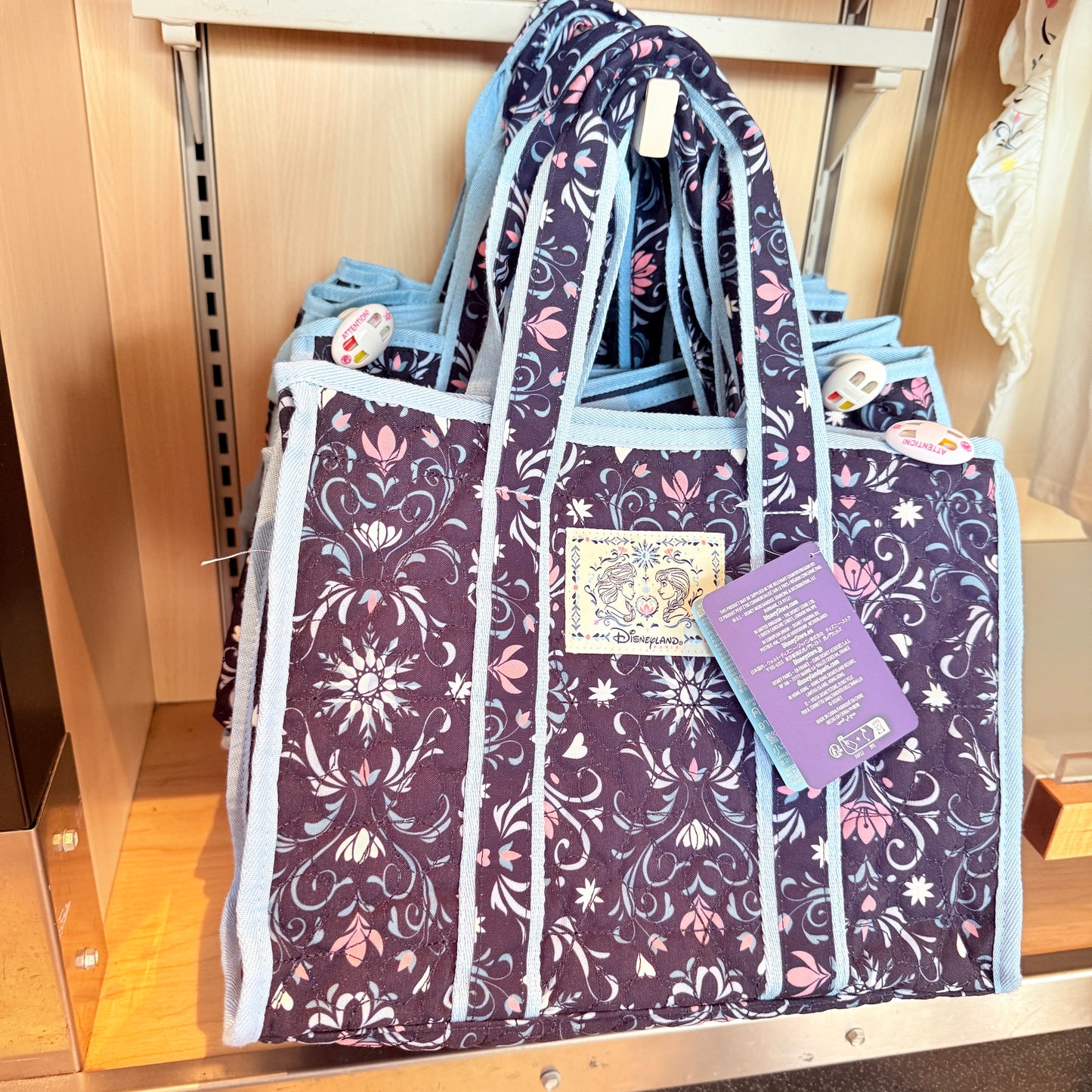 Bolso Tote Acolchado World of Frozen Disneyland Paris