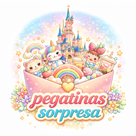 Sobre Sorpresa de 5 pegatinas resistentes