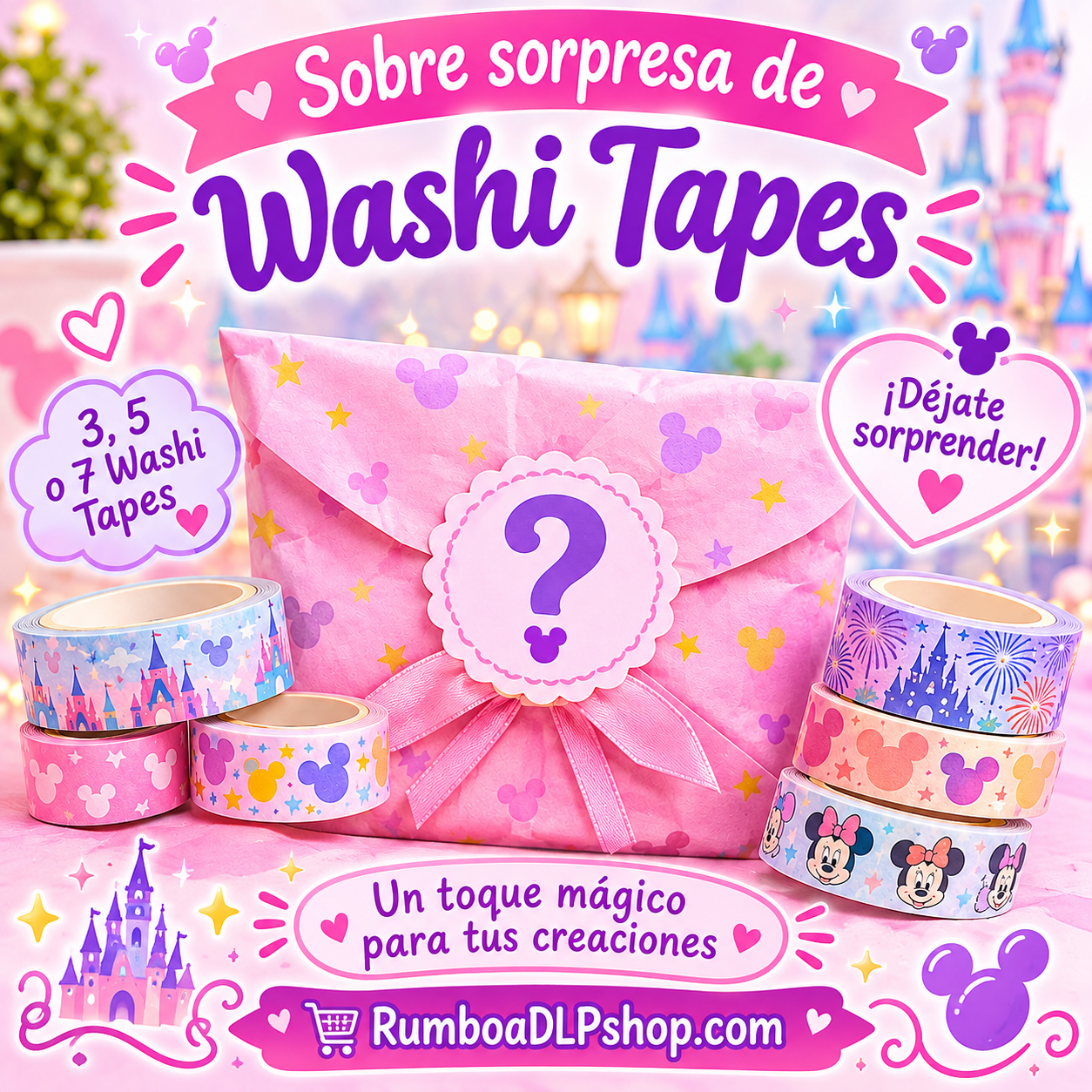 Sobre Sorpresa de Washi Tapes Disney