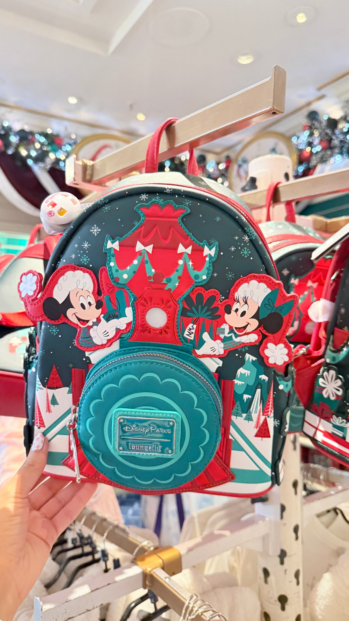 Mochila Loungefly Navidad Disneyland Paris