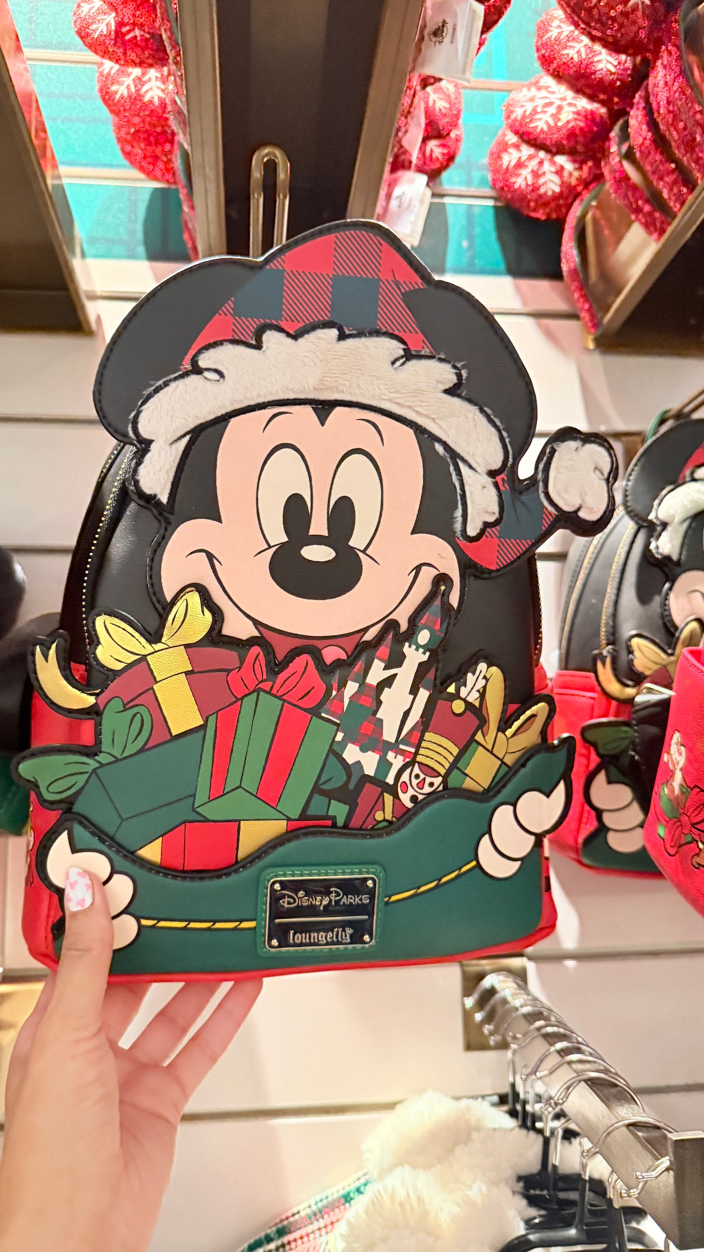 Mochila Loungefly Navidad Disneyland Paris