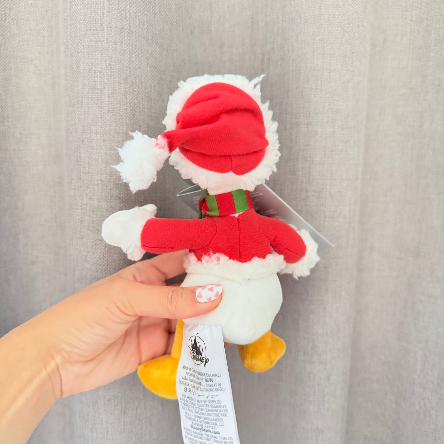 Peluche de hombro Donald Navidad Disneyland Paris
