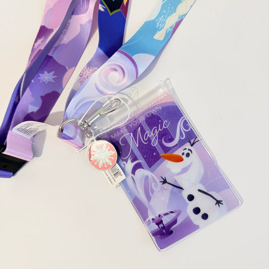 Lanyard Anna Elsa Olaf Frozen Disneyland Paris