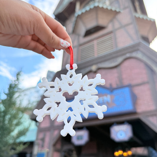Set 3 Adornos 3D copos de nieve Mickey Mouse Navidad