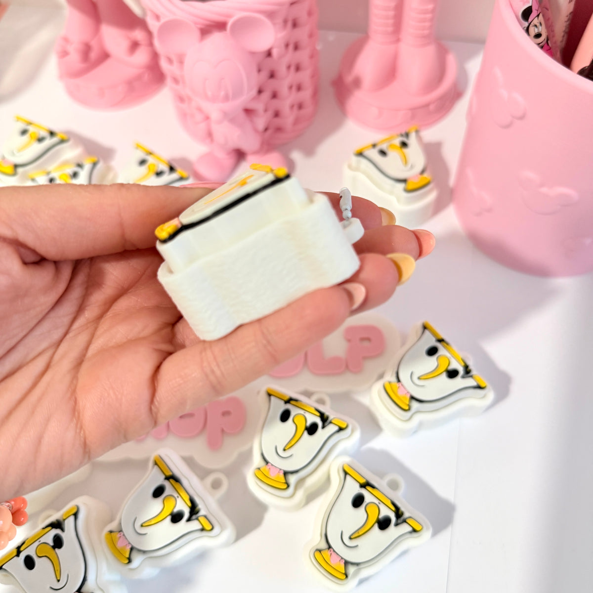 Llavero Clicker Chip La Bella y la Bestia 3D | Rumbo a DLP Shop
