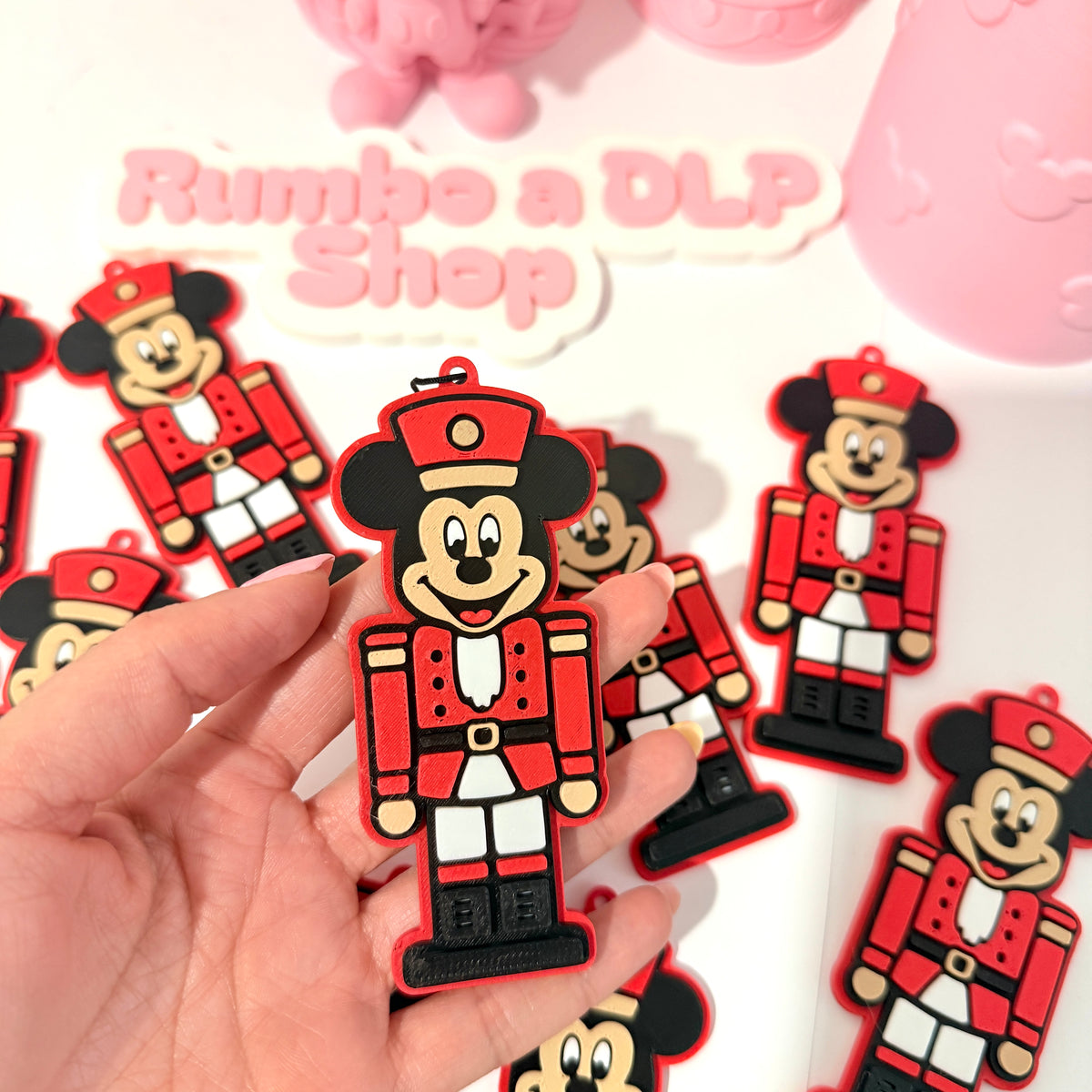 Adorno de Navidad Mickey Mouse Cascanueces 3D