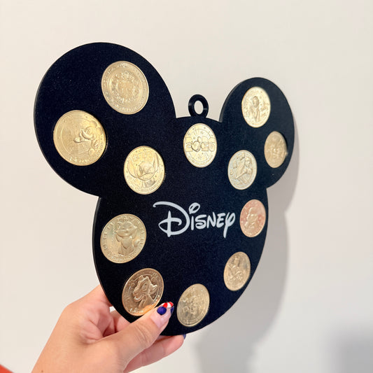 Expositor monedas Mickey Mouse 3D para monedas de Disneyland Paris