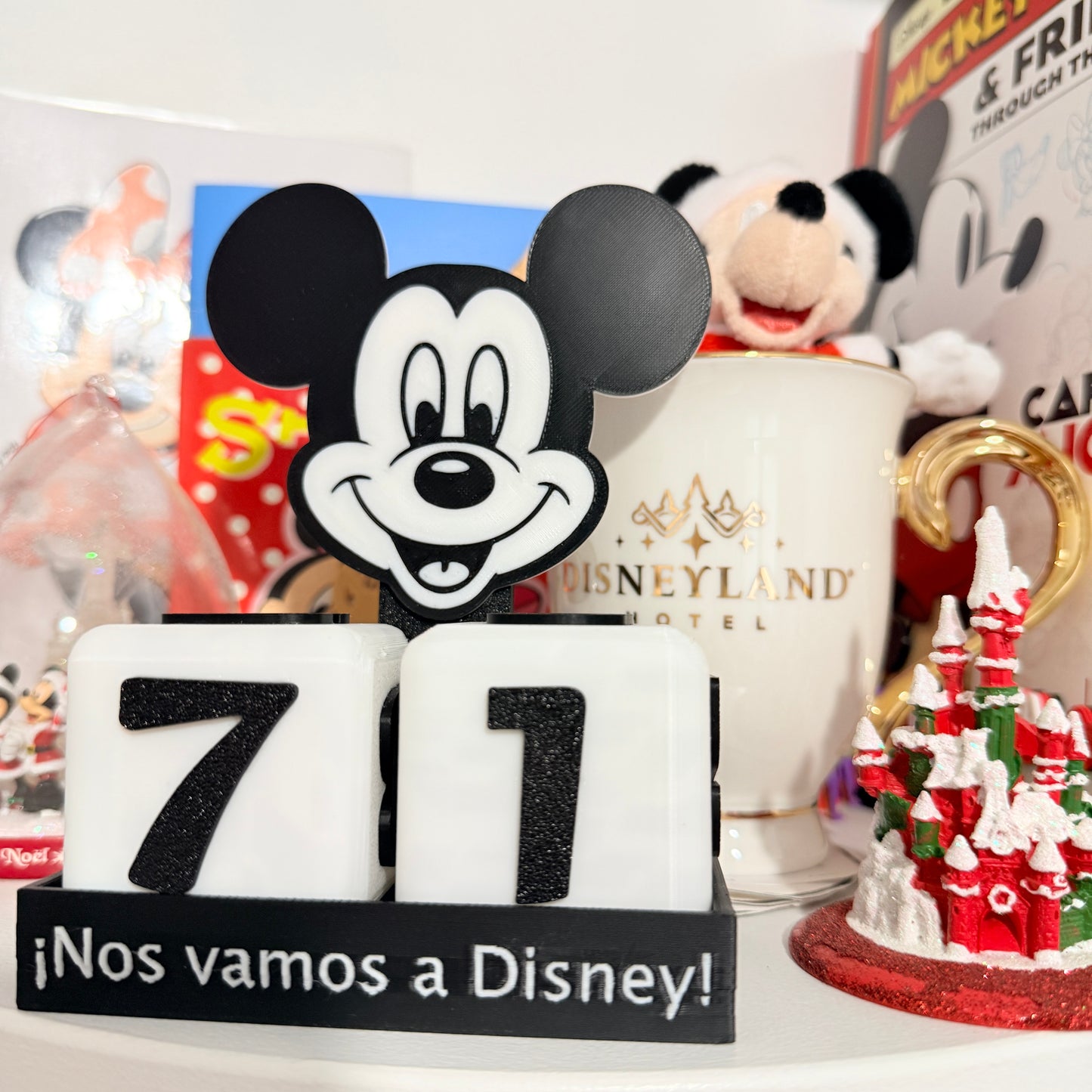 Cuenta atras viaje a Disney 3D Mickey Mouse