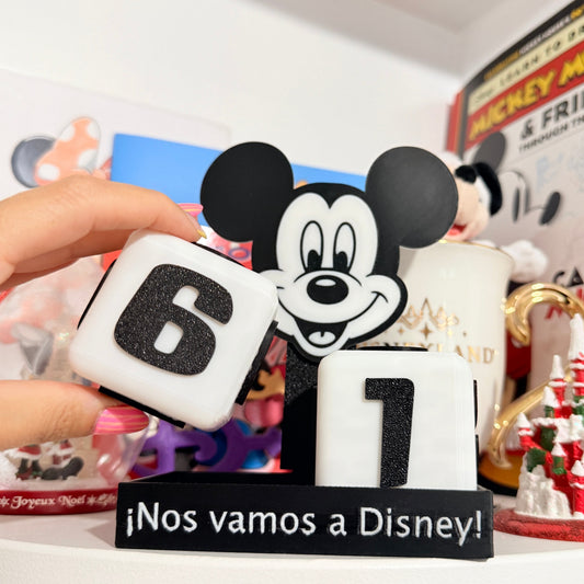 Cuenta atras viaje a Disney 3D Mickey Mouse