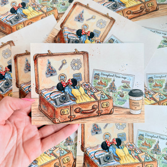 Postal Maleta a Disneyland Paris