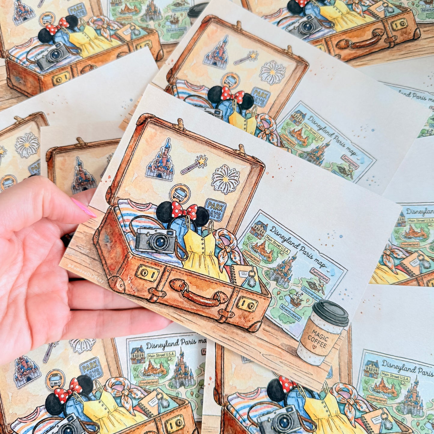 Postal Maleta a Disneyland Paris