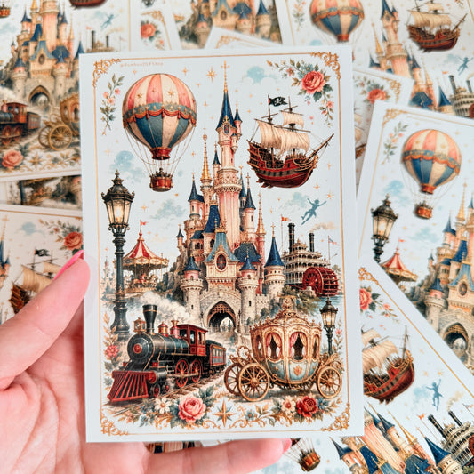 Postal Disneyland Paris Vintage