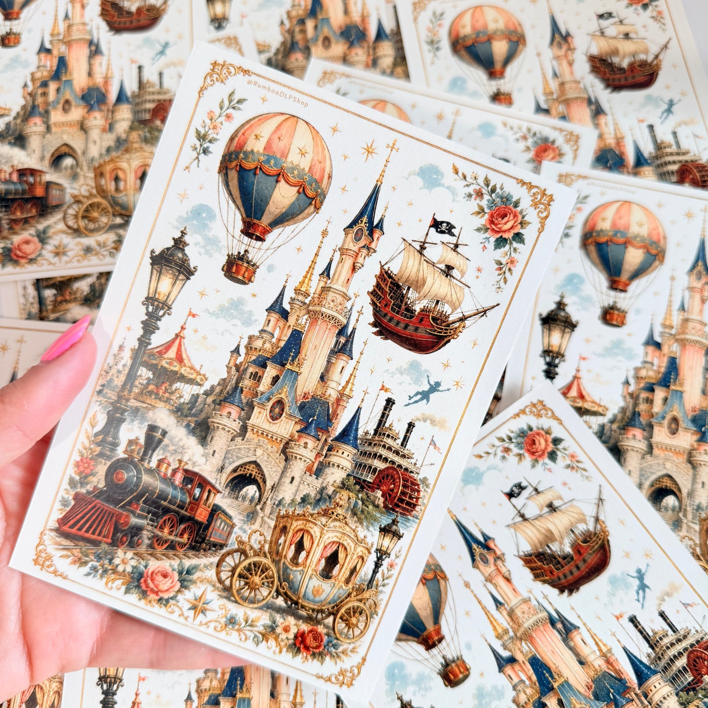 Postal Disneyland Paris Vintage