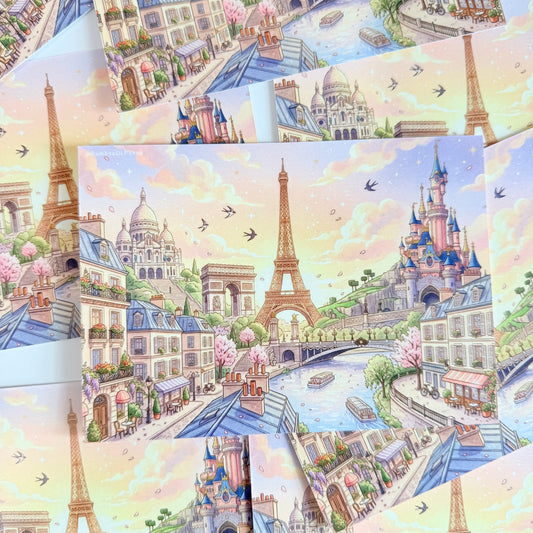 Postal Disneyland Paris Monumentos Ciudad