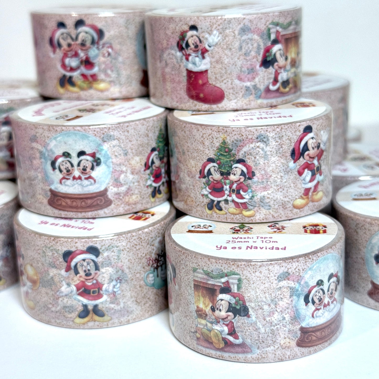 Washi Tape Ya es Navidad Mickey Minnie Mouse