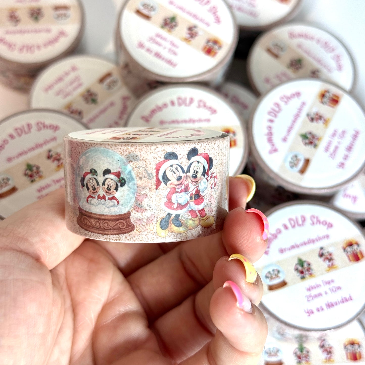 Washi Tape Ya es Navidad Mickey Minnie Mouse