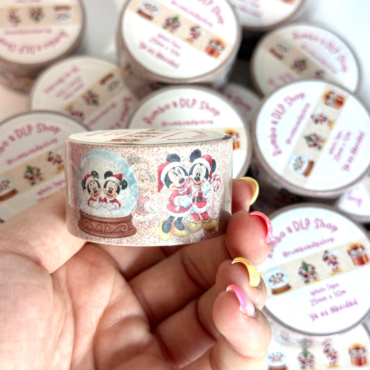 Washi Tape Ya es Navidad Mickey Minnie Mouse