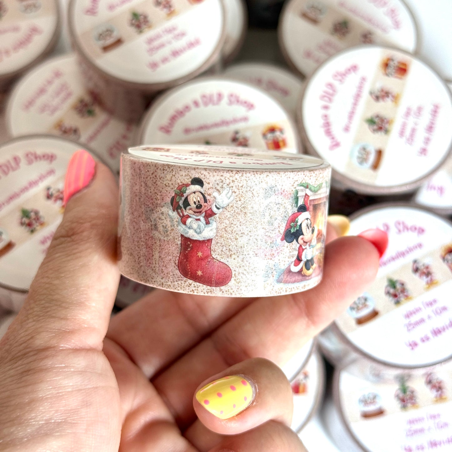 Washi Tape Ya es Navidad Mickey Minnie Mouse