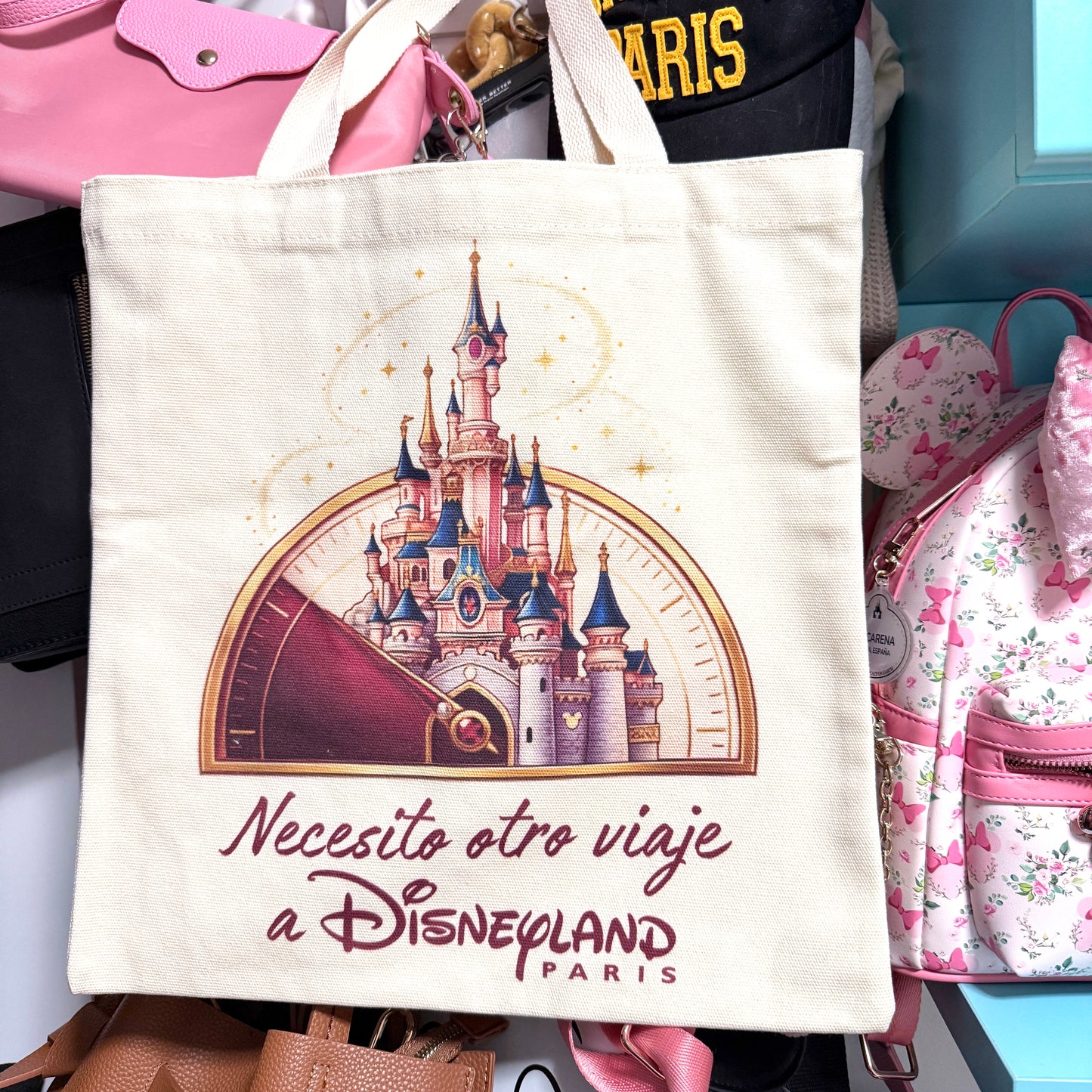 Bolsa Tote Bag Necesito otro viaje a Disneyland Paris
