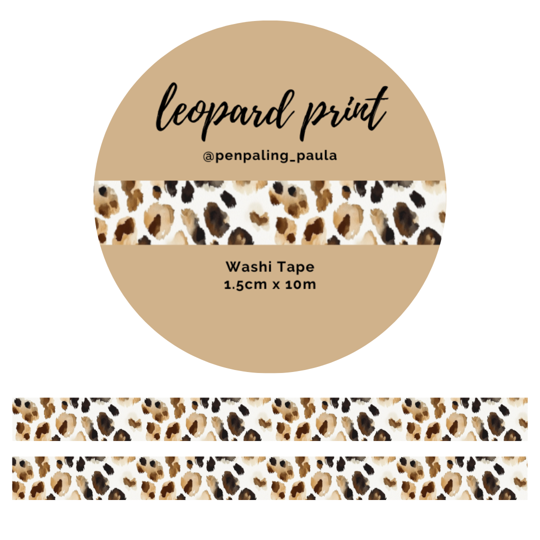 Washi tape Leopardo