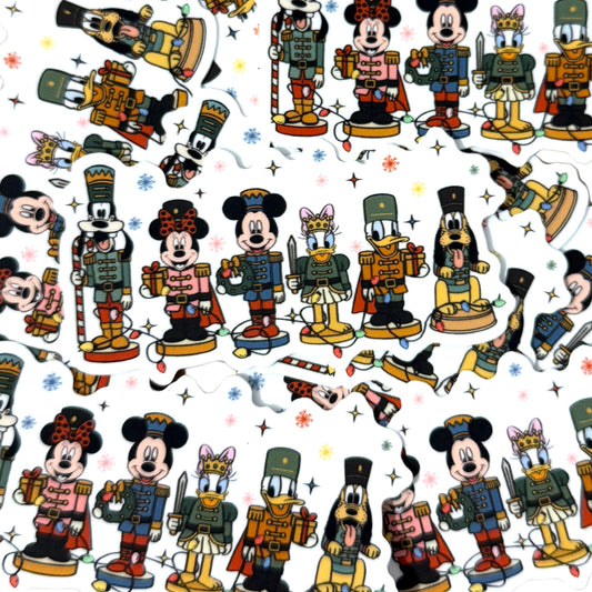 Pegatina Cascanueces Mickey Minnie y amigos Navidad