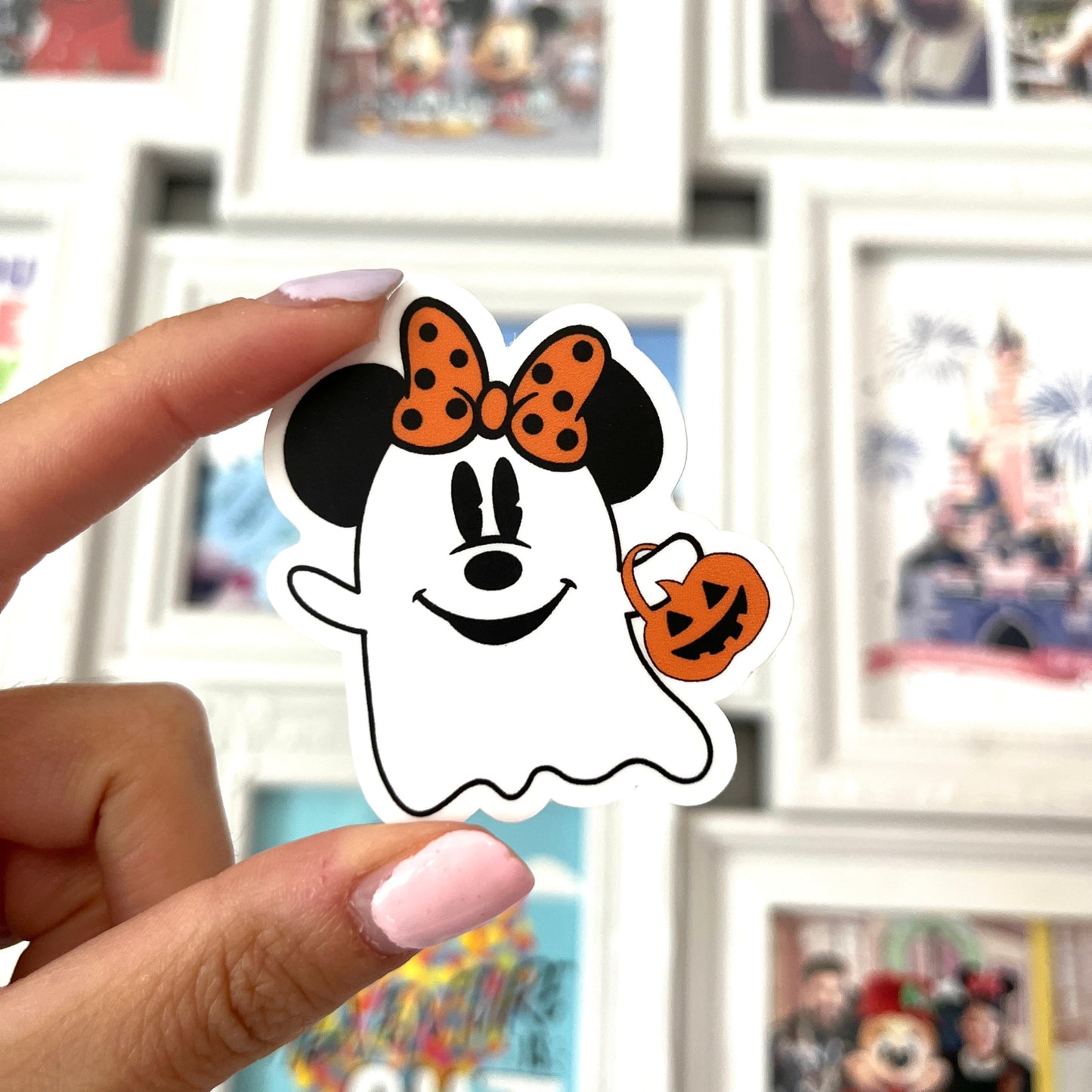 Pegatina Minnie Mouse Ghost Halloween