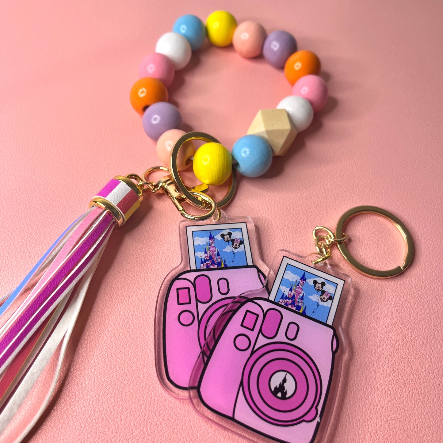 Llavero bolas pastel Camara instantanea Castillo