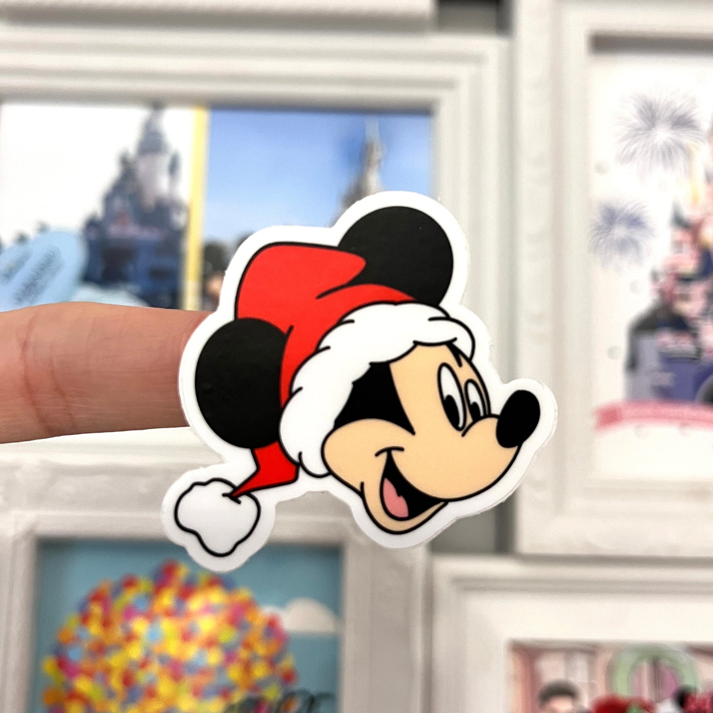 Pegatina Mickey Mouse Santa Navidad