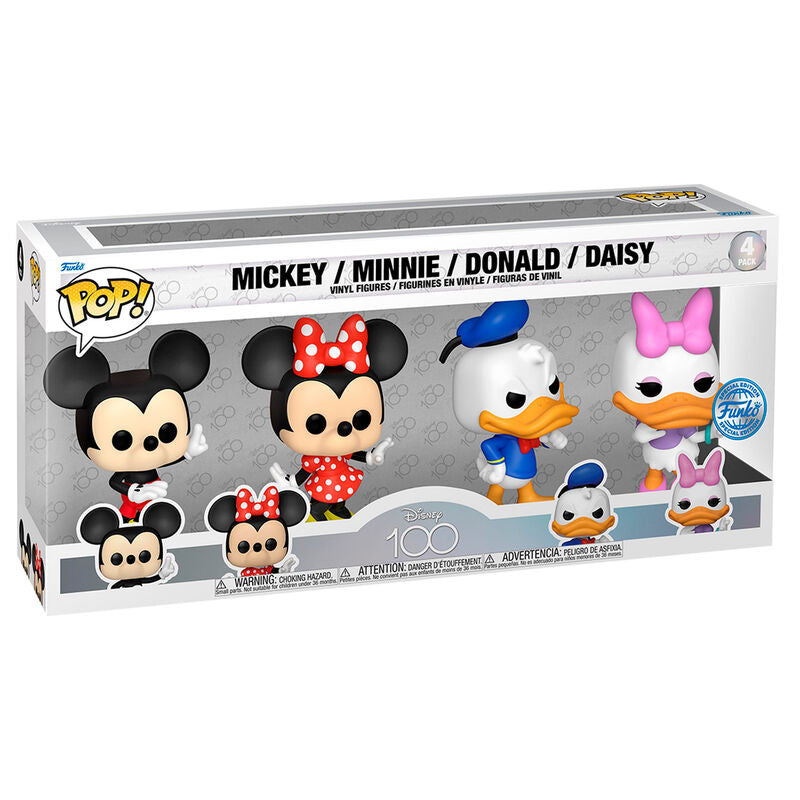 Caja 4 figuras Funko POP Disney 100 Disney