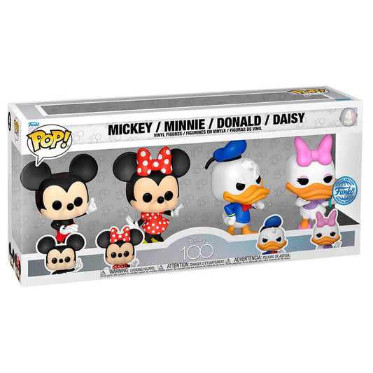 Caja 4 figuras Funko POP Disney 100 Disney