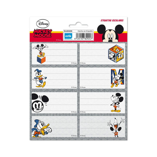 Etiquetas Escolares Disney Mickey Mouse