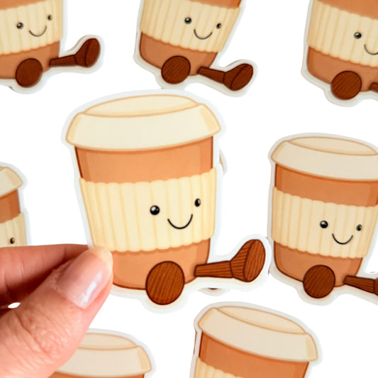 Pegatina Cute Coffee