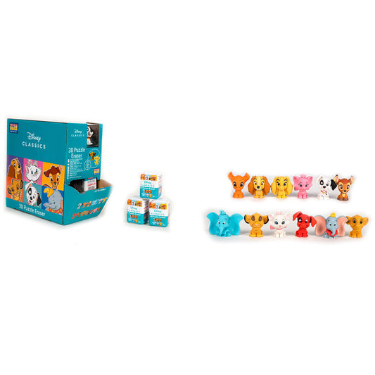 Figura sorpresa 3D borrador Animales Classics Disney