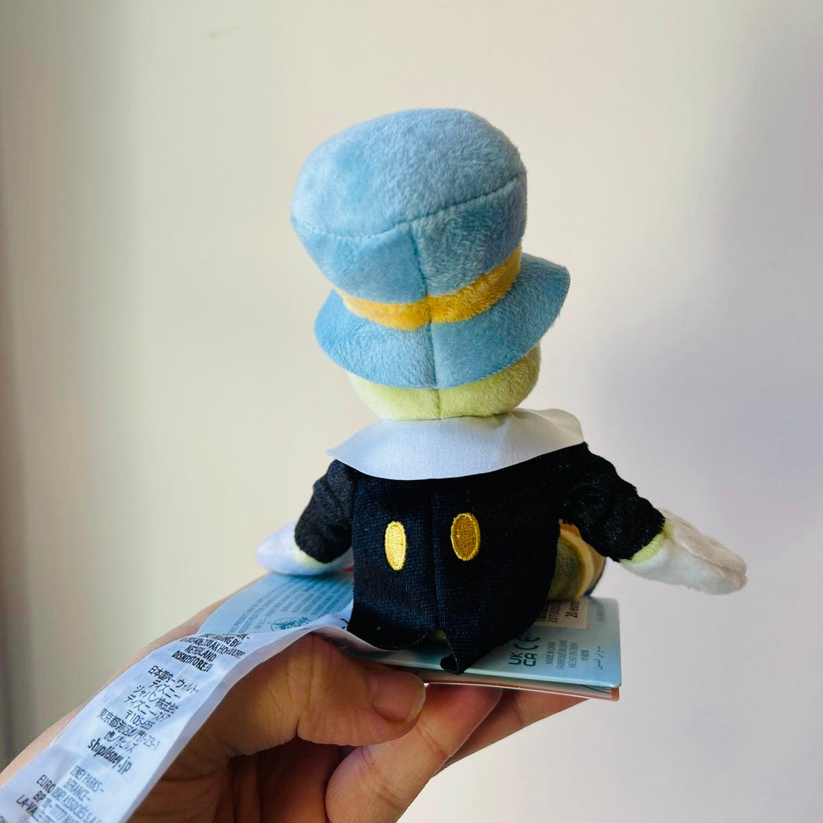 Peluche de hombro Pepito Grillo Pinocho Disneyland Paris