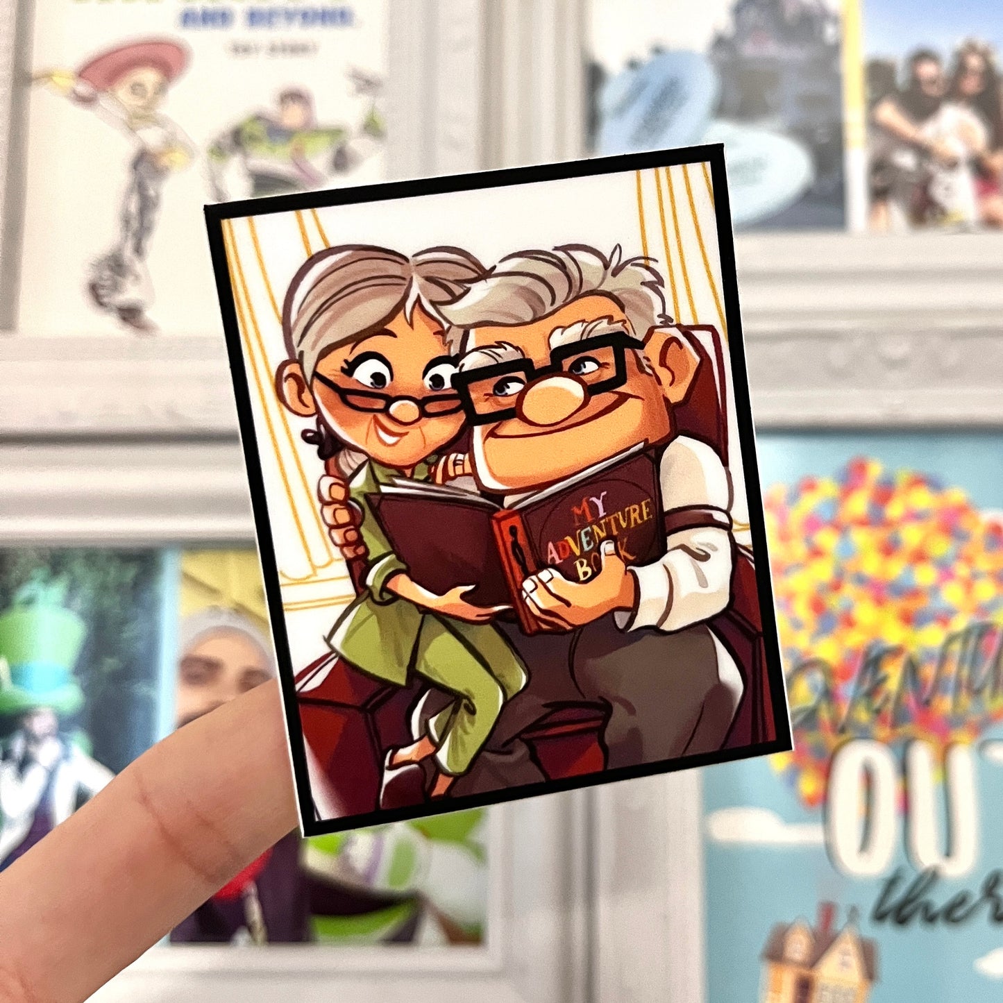 Pegatina cuadro Ellie y Carl UP