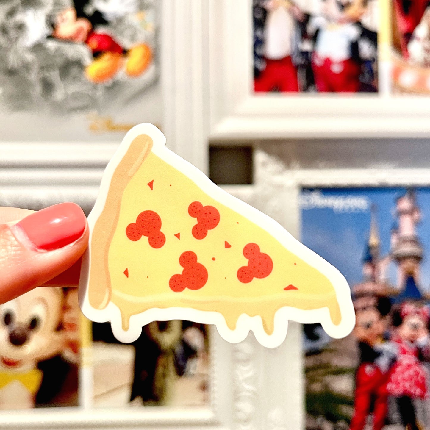 Pegatina Pizza Mickey Mouse
