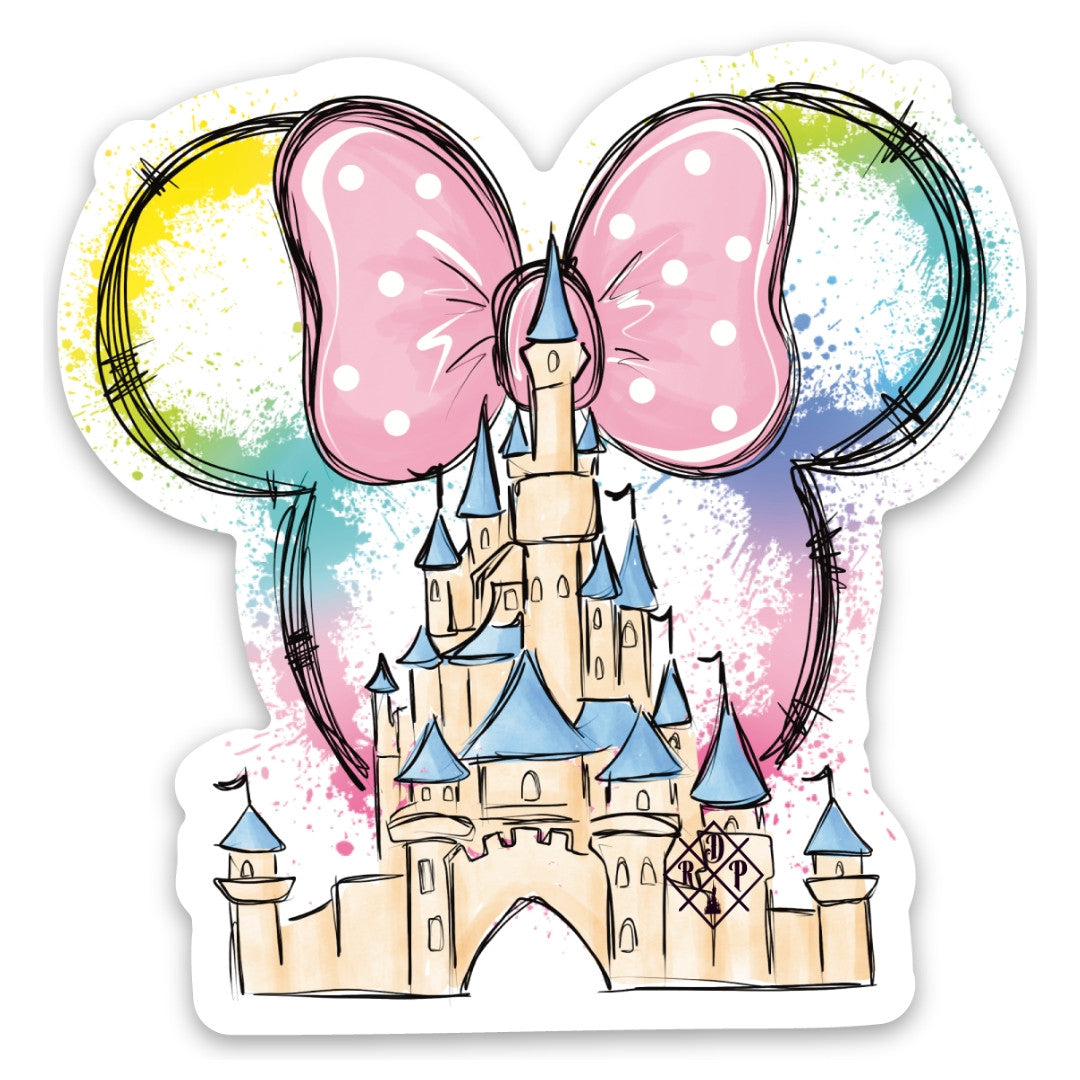 Pegatina Castillo DLP Minnie Mouse